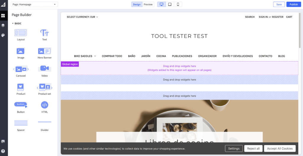 bigcommerce website editor