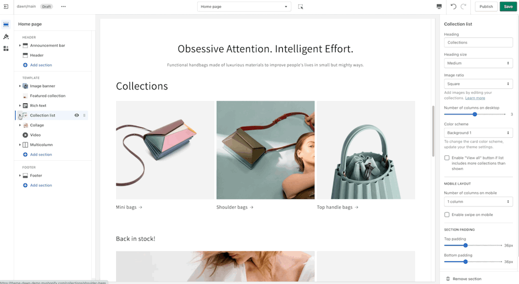 shopify website editor